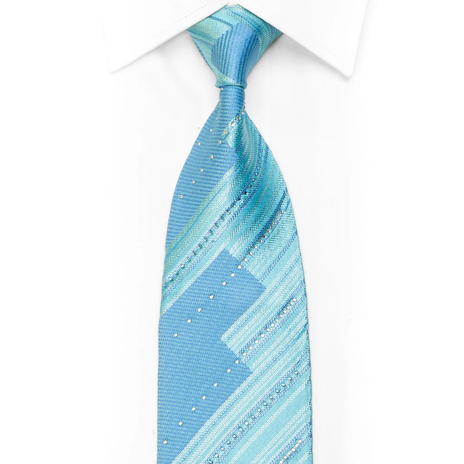 Geometric Design On Blue With Blue Sparkles