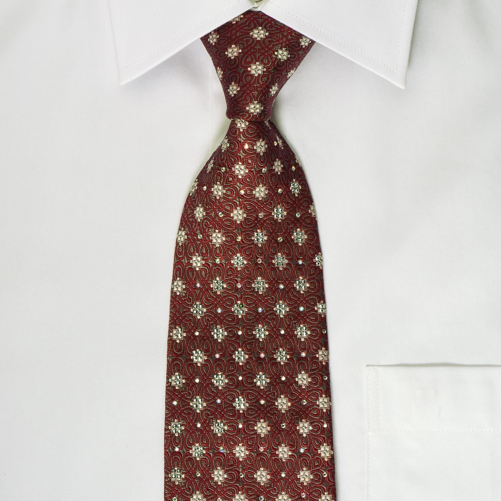 Silver Purple Knots Rhinestone Tie With Silver Sparkles