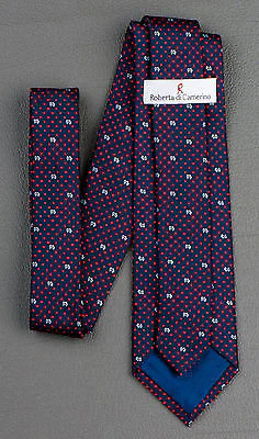 Roberta Di Camerino White Scotty Dogs On Blue With Red Micro Squares 3 Inch - Image 3