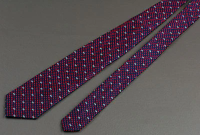 Roberta Di Camerino White Scotty Dogs On Blue With Red Micro Squares 3 Inch - Image 5